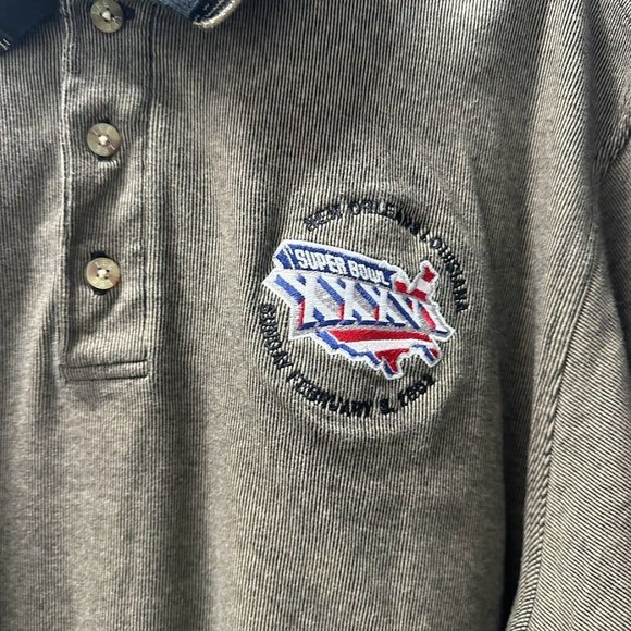 2002 Super Bowl Polo Lee Casual Collection Football Game Patriots vs. Rams - Picture 6 of 8